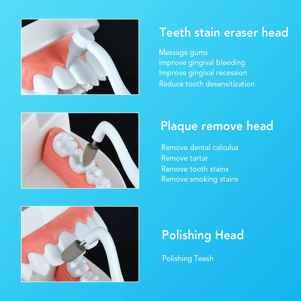 Портативный стоматологический прибор для чистки зубов, набор для отбеливания зубов, светодиодный автоклав, зубочистка, пятнистый ластик, полировщик зубов, отбеливатель