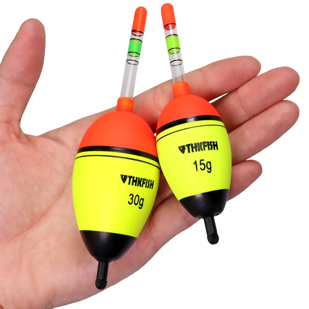 5pcs 5g EVA float + 10pcs Glow stick Fishing Floats Luminous Lighting Floats