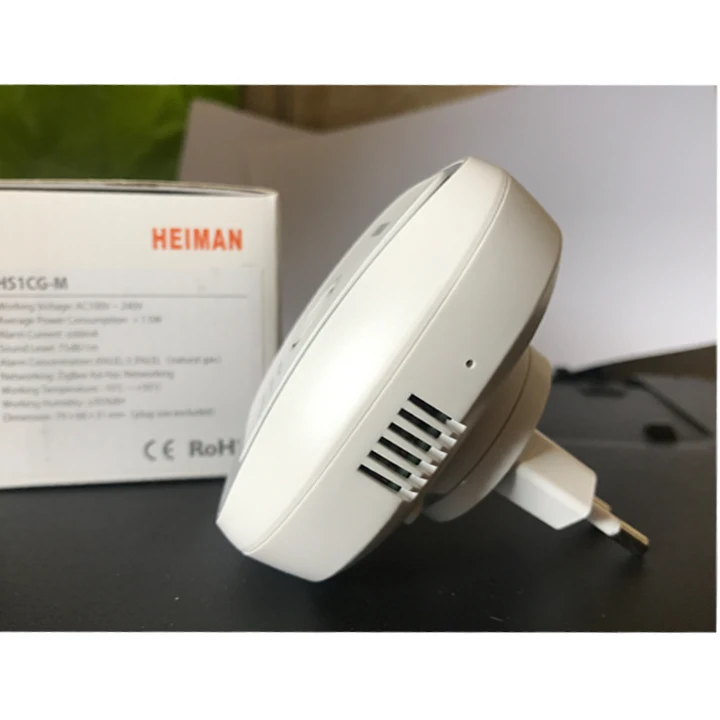 Акция Heiman Zigbee сигнализация утечки газа Смарт природного газа, угля, сжиженного нефтяного газа горючих датчик утечки газа ЕС США или Великобритании для варианта