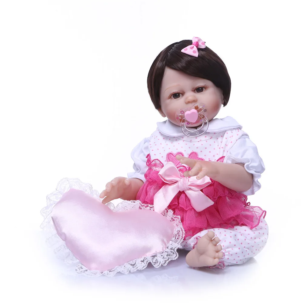 

Bonecas reborn Menina bebe 50cm Full vinyl silicone reborn baby dolls toys gift for child can bathe newborn dolls