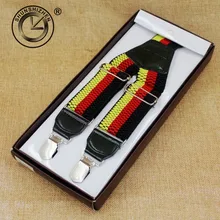 Мужские цветные подтяжки с немецким национальным флагом