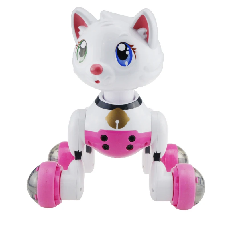 Controle de Voz Elétrico do Cão do Gato do Animal de Estimação Robô do Cão do Robô do Gato do Bebê Eletrônico do Animal de Estimação com Comando Inteligente Educacional Brinquedo Crianças 14 Controle de voz inteligente educacional brinquedo elétrico