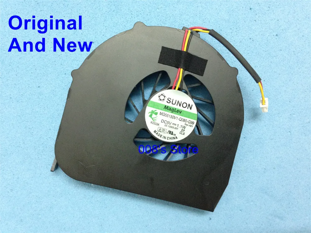 

New Laptop CPU Cooler Fan For Acer 5340 5340G 5740G 5740DG 5542 5542G MG55150V1-Q080-G99 1.1W 3 Pin