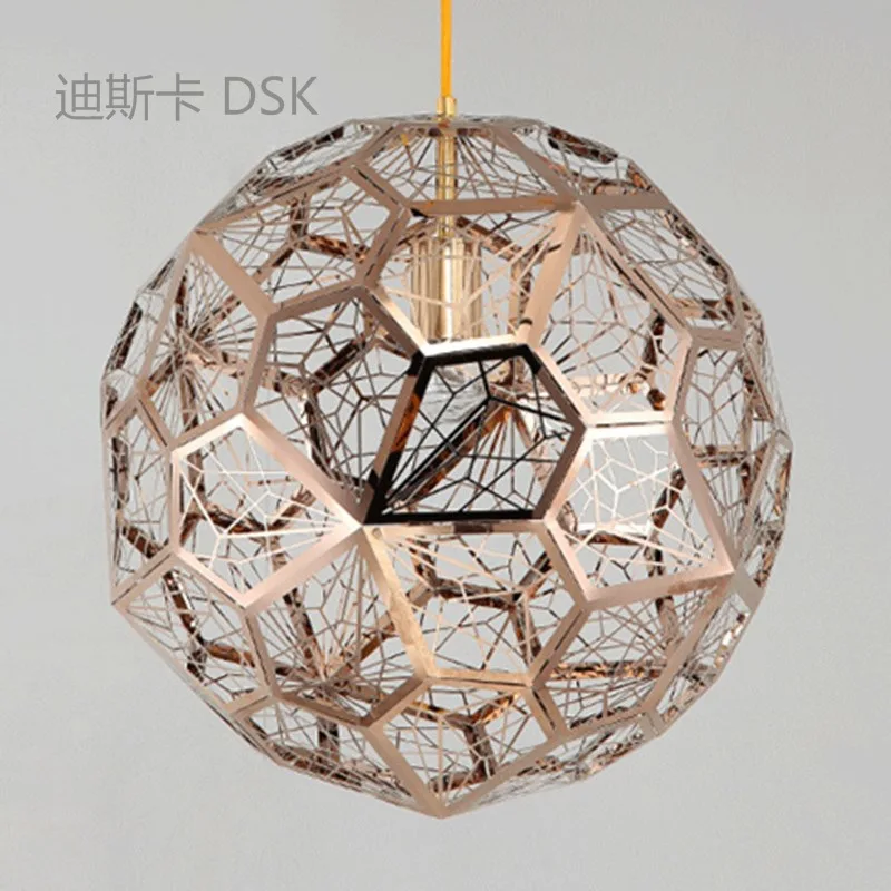

steel ball diamond mesh restaurant droplight Postmodern contracted sitting room light buffet restaurant bedroom light