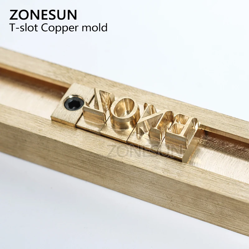 ZONESUN 5/7/10 см Т слот Алфавит цифры символы кожа штамповка холодный пресс инструмент