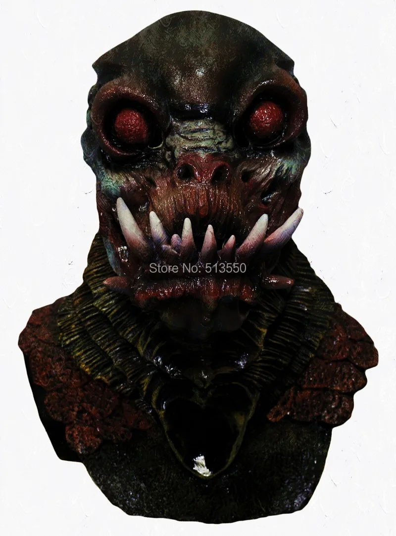 

Best Selling Realistic Halloween Decoration Party Latex Orc Mask for Cosplay