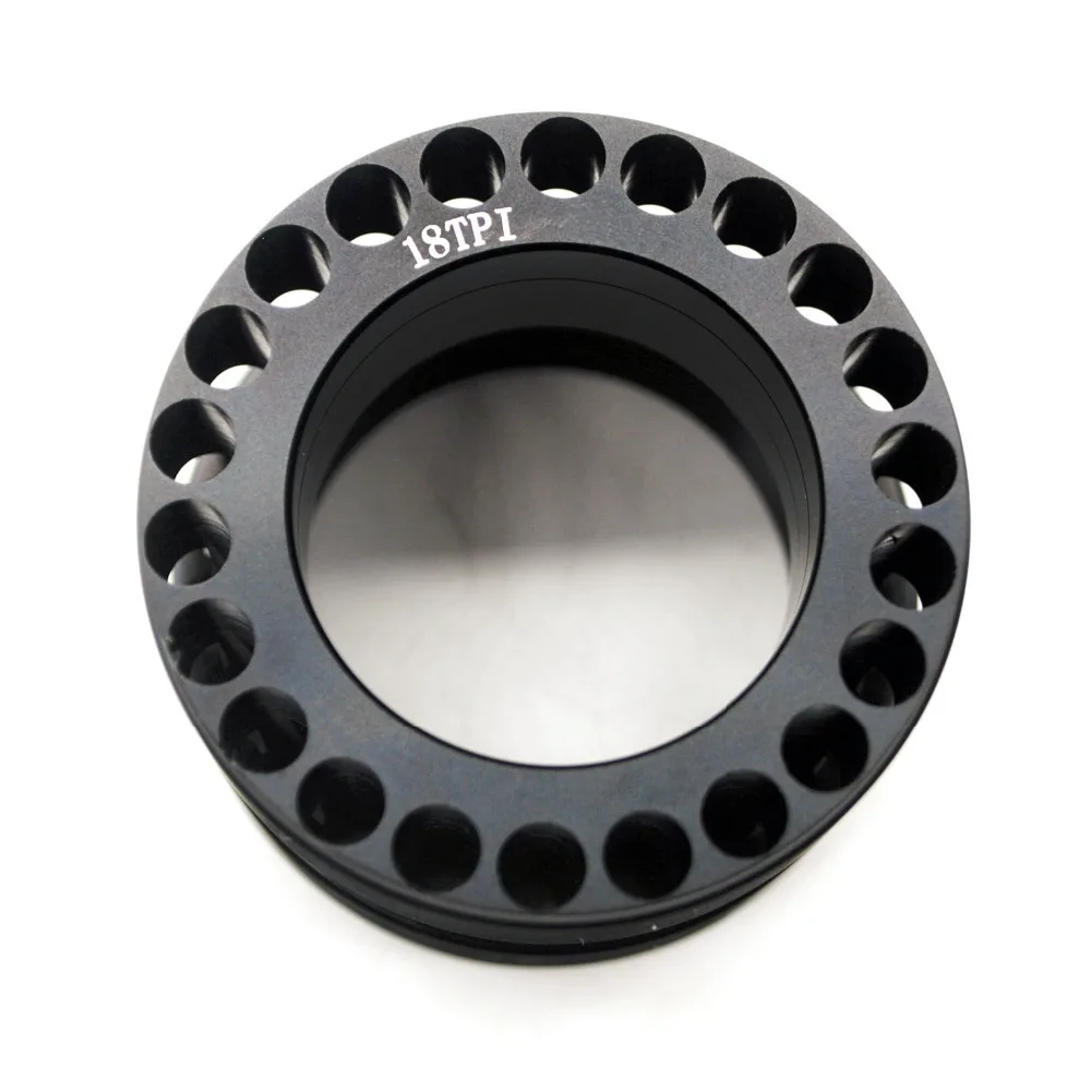 16TPI / 18TPI Tactical Aluminium End Float Nut Round Cap Standard Barrel Rail Front End Cap With Steel Jam Ring Quad 5.56 Round