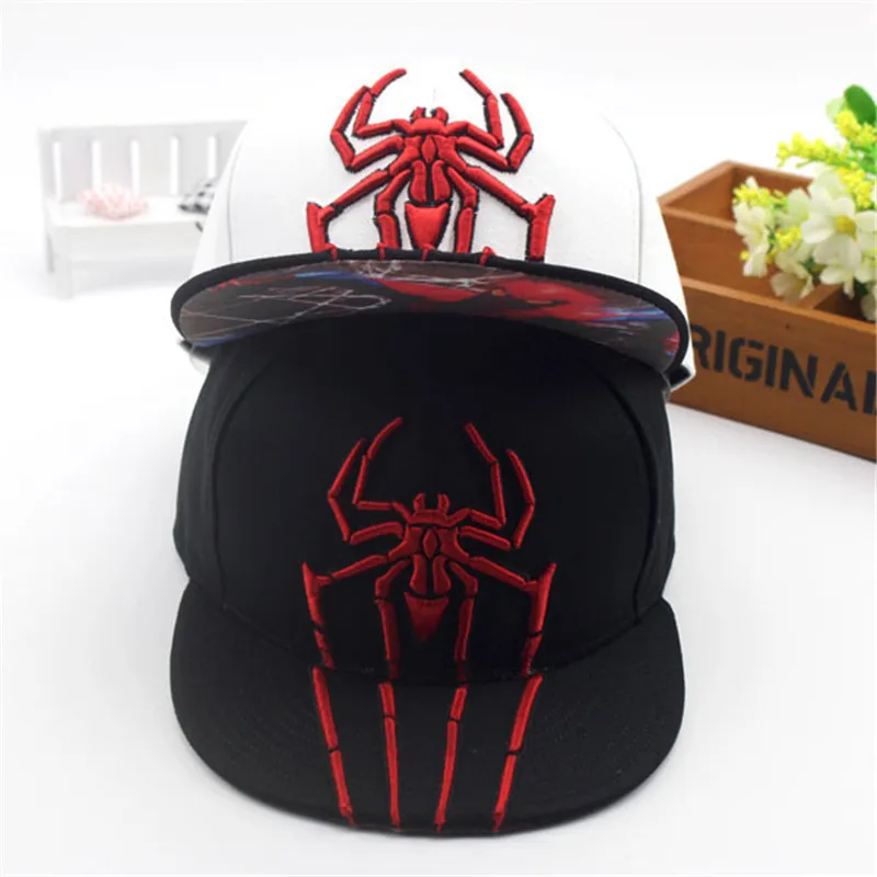 

2019 Hot Sale Summer Sun Hats For Boys Girls New Spiderman Embroidery Baseball Caps kids Snapback Hip Hop Hat Gorras