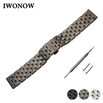 

Stainless Steel Quick Release Watch Band 22mm for Asus ZenWatch 1 2 Men WI500Q WI501Q Strap Wrist Belt Bracelet + Spring Bar