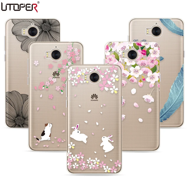Special Price Case For Huawei Y5 2017 Cases TPU Soft Plastic Silicone For Huawei Y 5 2017 Case Cover Pattern Rubber Transparent Shell