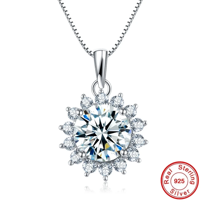 

NOT FAKE S925 Fine Jewelry necklace Sona Necklace boutique Handmade Custom Jewelry Retro Exquisite Semi Gemstone 18inch