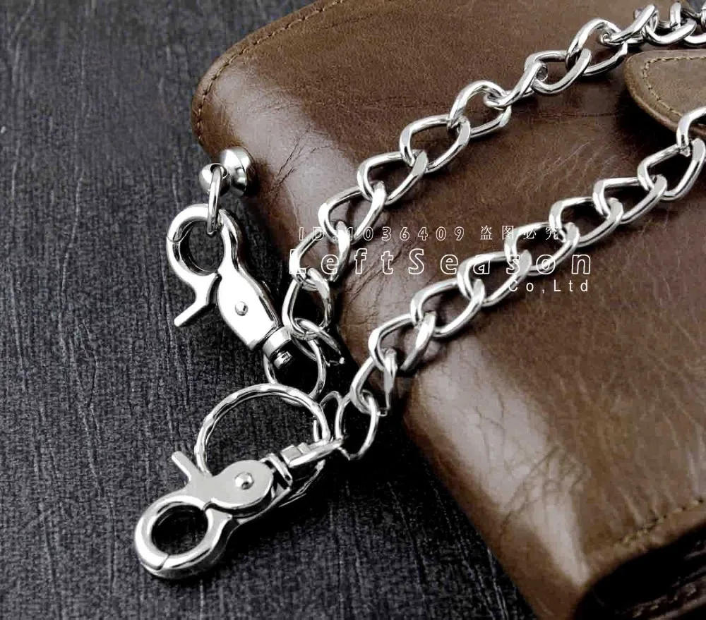 Мужской Байкер водитель грузовика из натуральной кожи Rock Money Coins кошелек с