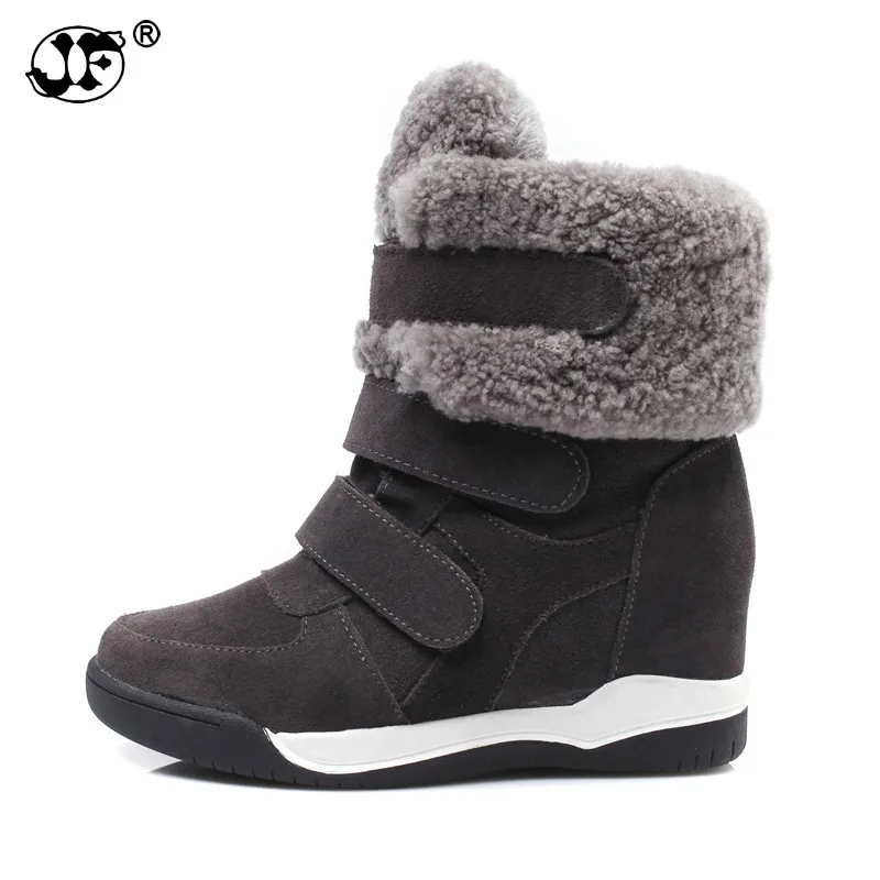 

2019 Winter Wedge Patchwork Faux Fur Fashion Women Shoes Woman Boots Platform Warm Snow Femme Ladies Boot gyh67