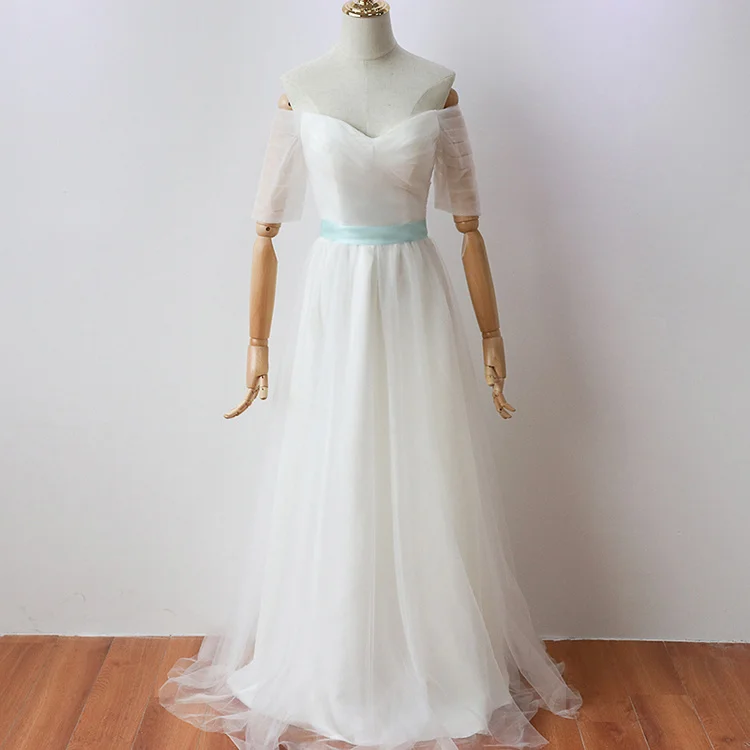 

White Long Party Dress Elegant Dress Women for Wedding Party Dress Bridesmaid Floor-Length