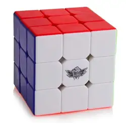 Cyclone Мальчики 3x3 Скорость Cube Stickerless профессиональный Magic Cube 3x3x3 Пазлы игрушки (56 мм) красочная развивающая игрушка для детей