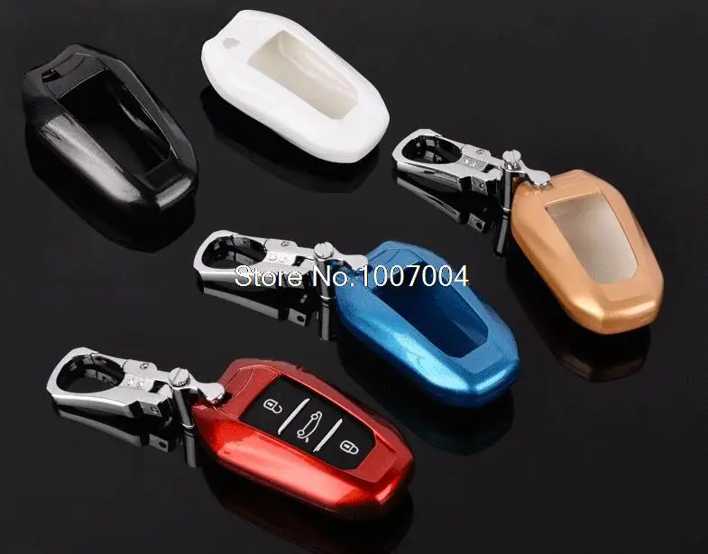 

Car ABS Key Case with Key ring fit for Peugeot 2008 3008 301 508 408 301/ Citroen Elysee C4L C3-XR DS5 DS6 Key Cover Key Bag