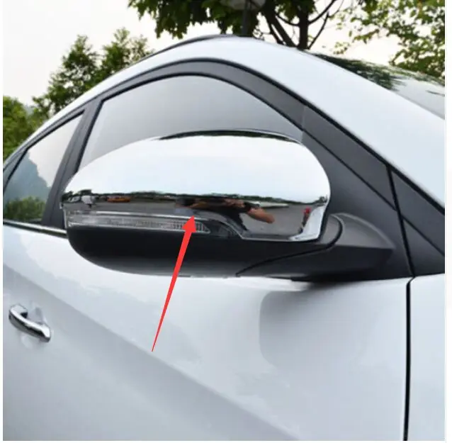 

FIT FOR HYUNDAI TUCSON TL 2015 2016 DECORATION CHROME SIDE MIRROR COVER TRIM MOLDING CAP OVERLAY STYLING PROTECTOR GARNISH
