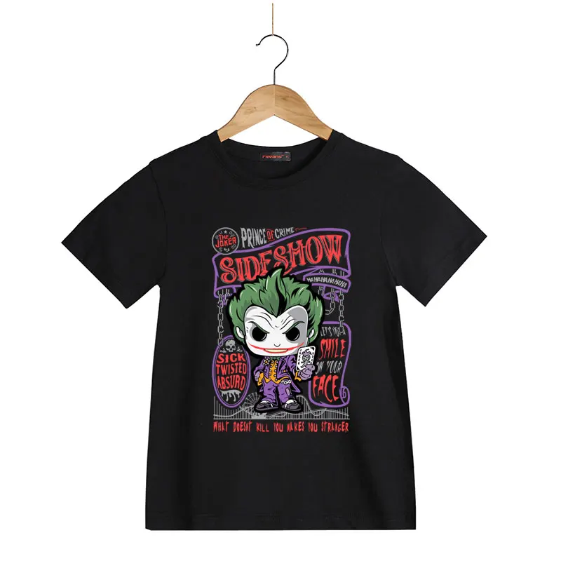

Batman The Joker Print Cotton T Shirt Kids O-Neck Boy/Girl Tee T-Shirt Cool Fashion Funny t shirts