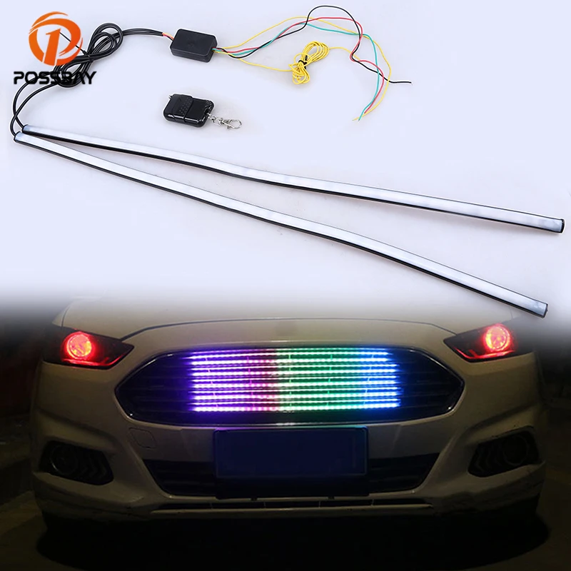Buy POSSBAY Front Bumper Hood Grill Lights Flexible