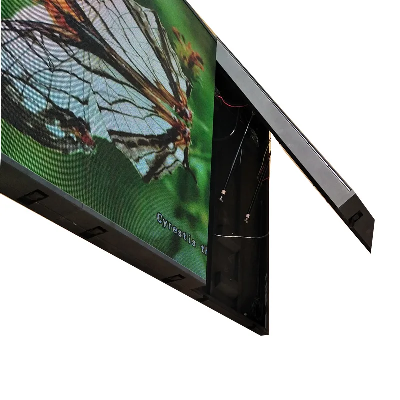 

outdoor advertising led screen, high brightness front open double sided led sign, full color SMD P10 led display module