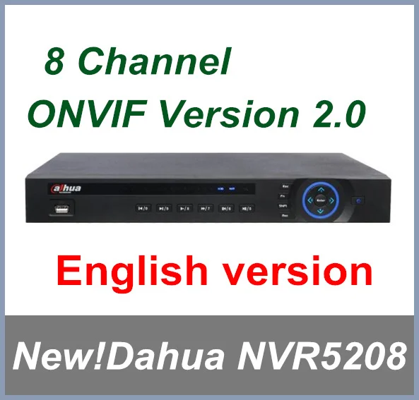 2017 New Dahua 8 Channel NVR5208 H.264 Full HD 1080P Network Video Recorder Support Onvif English Firmware Free Shipping