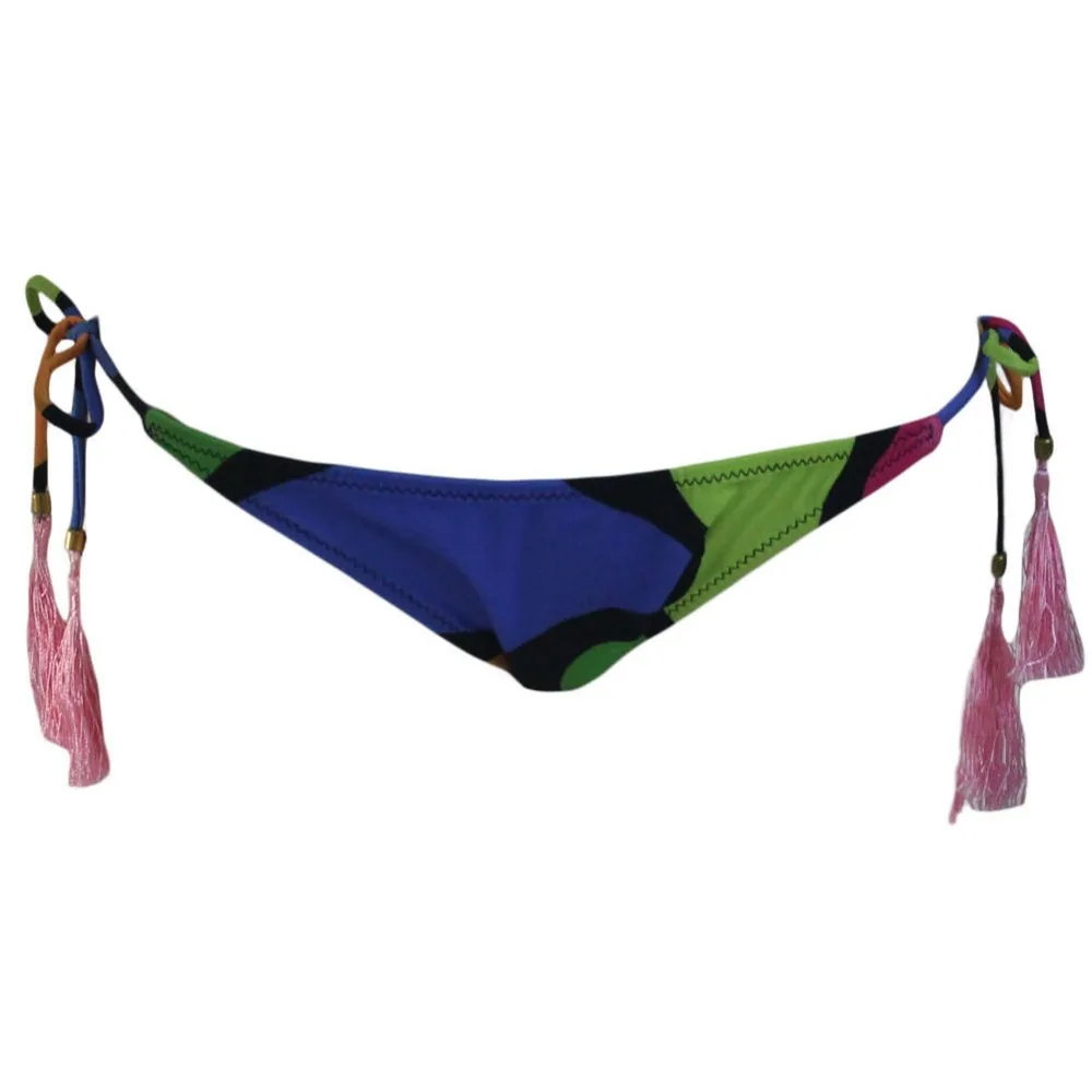 New-Colorblock-Print-Beaded-Tassel-Tie-Bikini-Bottom-LC410296-5-21517