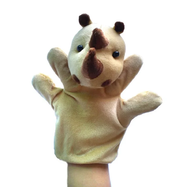 Animal Finger Puppet Plush Toy Child Baby Favor Dolls Tell Story Props Cute Cartoon Animal Fingerdoll Kids  Soothing Baby Toy 3