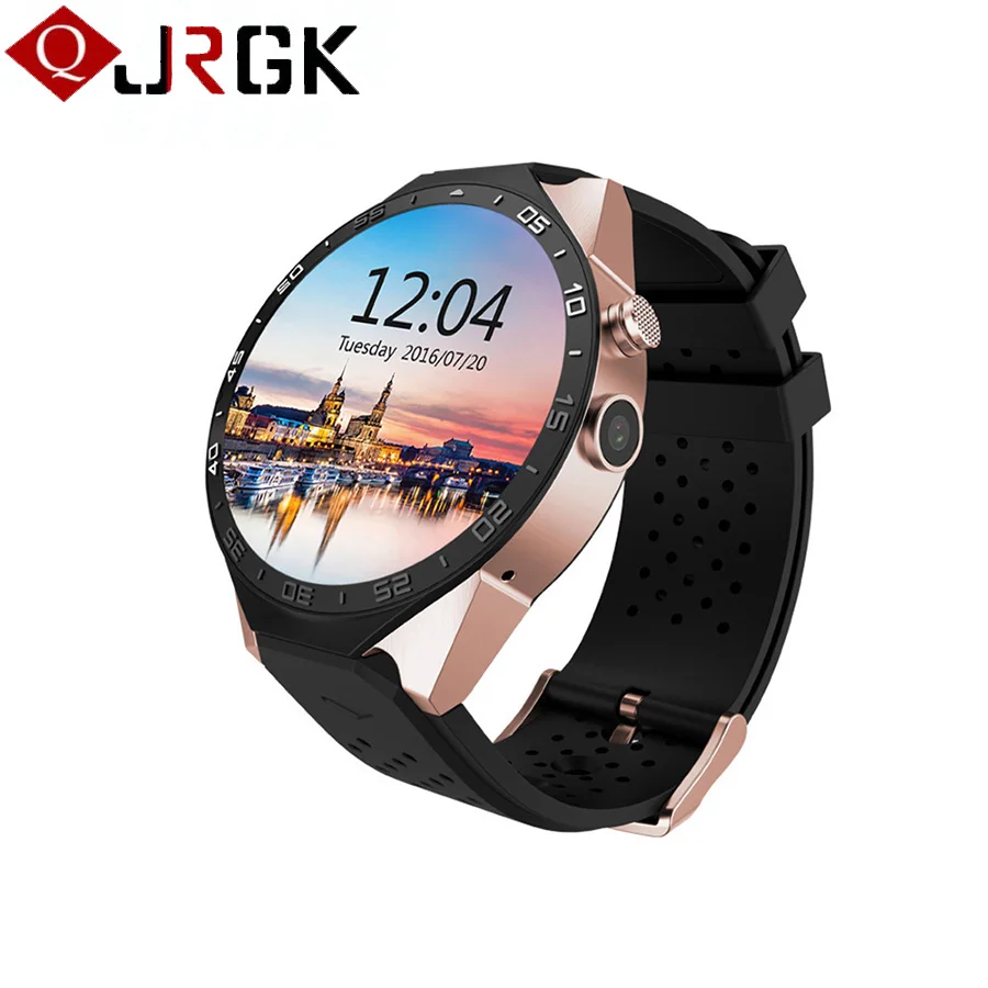 JRGK KW88 Bluetooth 4.0 Smart Watch Android 5.1 MTK6580 Wifi Smartwatch 3G GPS Watch Phone with 2.0MP Camera PK GT08 K88H DZ09