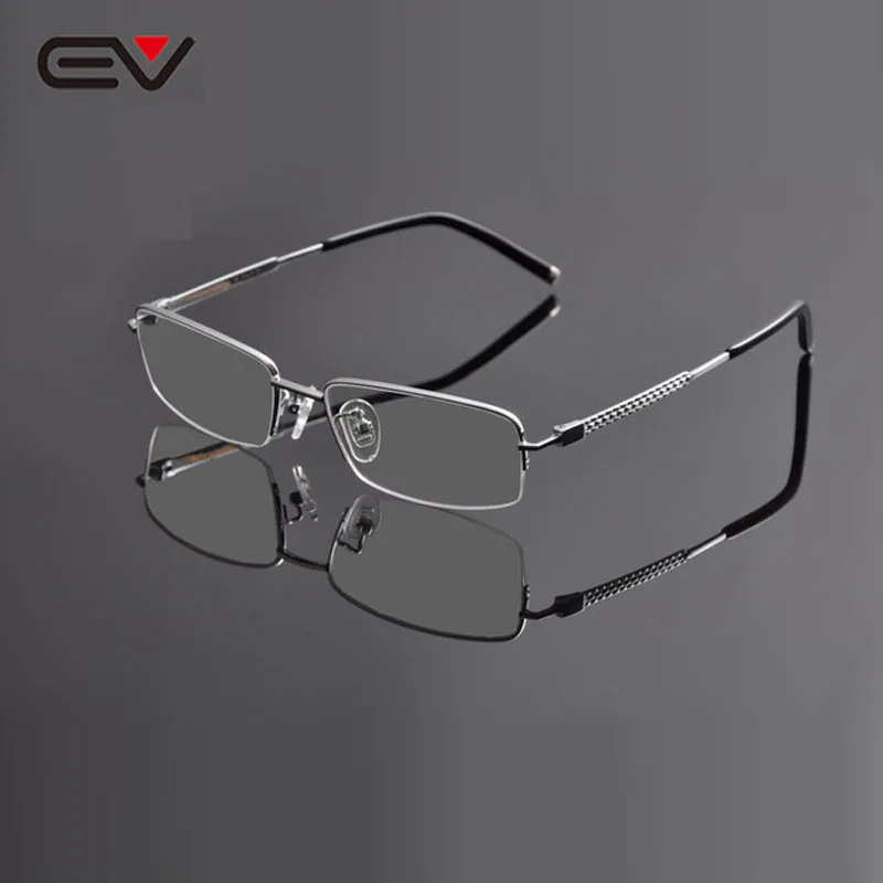 

EV Armacao de Oculos de Grau Masculino High Quality Mens Titanium Eyeglasses Business Clear Lens Myopia Glasses Frame EV0952