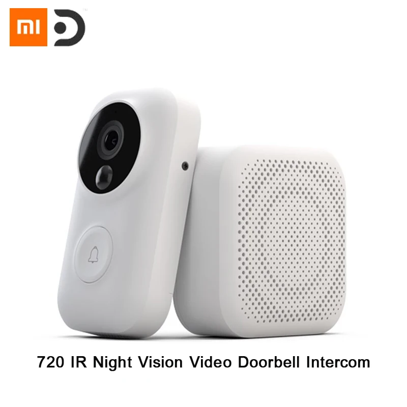 Видеодомофон Xiaomi с распознаванием лиц 720P инфракрасное ночное видение комплект