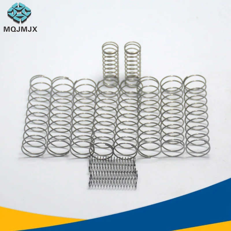 

10pcs Stainless Steel Round Wire Type Compression Spring wire 1.0mm outer diameter 8-18mm length 10-50mm please comment OD