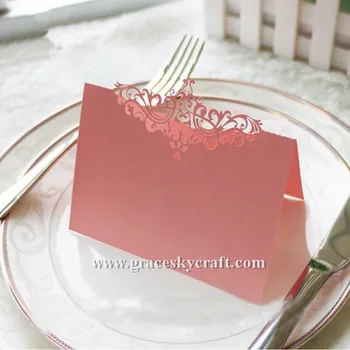 

50pcs Hot Sale New Laser Cut Elegant Crown Name Place Cards Table Cards Wedding Sweets Favours Free Shipping