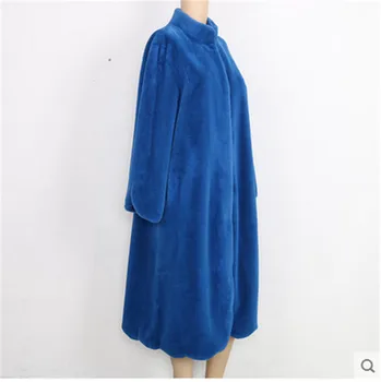 

Wome Plus Size Faux Rex Rabbit Fur Coat N63