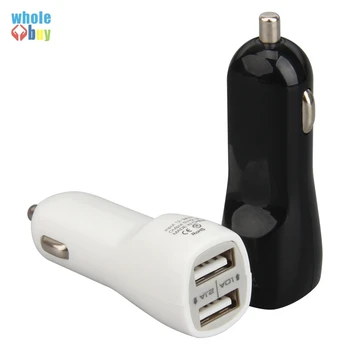 

200pcs/lot Duckbilled dual usb car charger 2.1A+1A USB car charger power adaptor For iphone 4 5 6 7 for samsung for htc