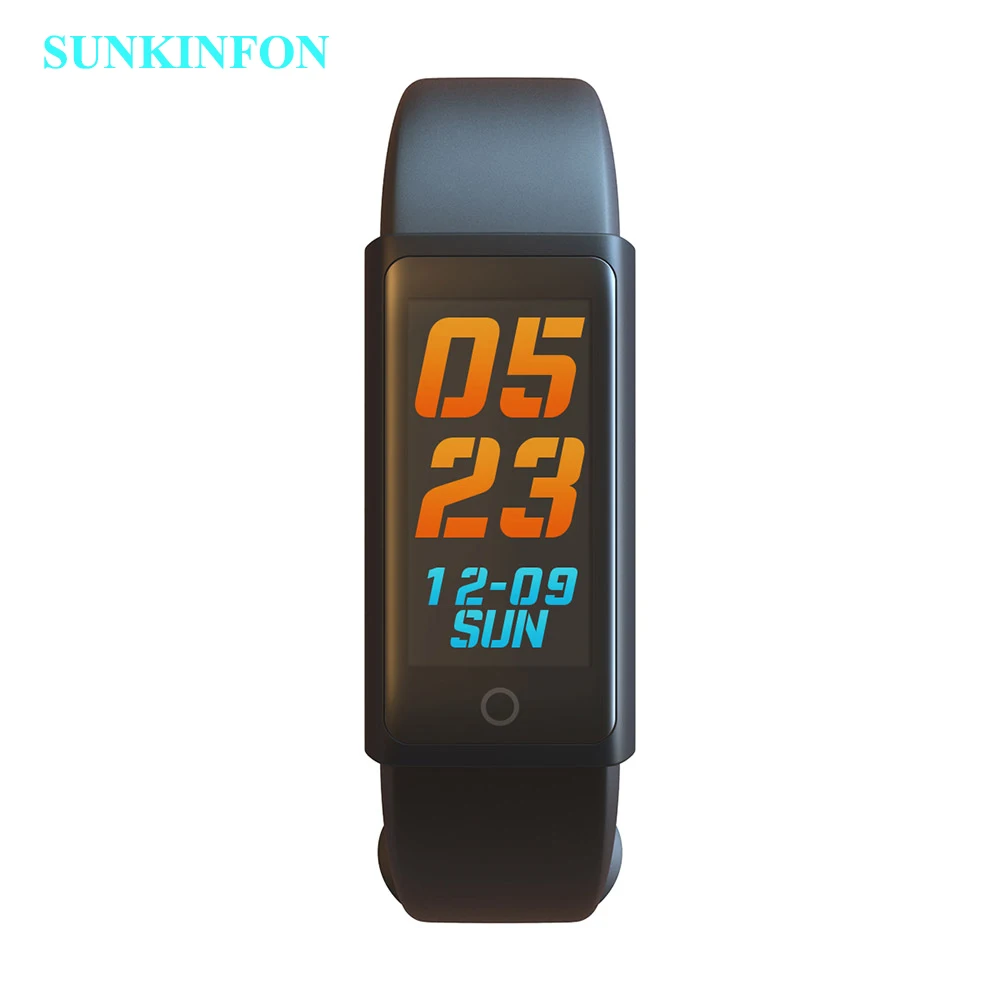 For iPhone 8 Plus 8 FK5X Heart Rate Smart Wristband Band Blood Pressure Monitor Pedometer Fitness Tracker Bracelet & Colorful UI
