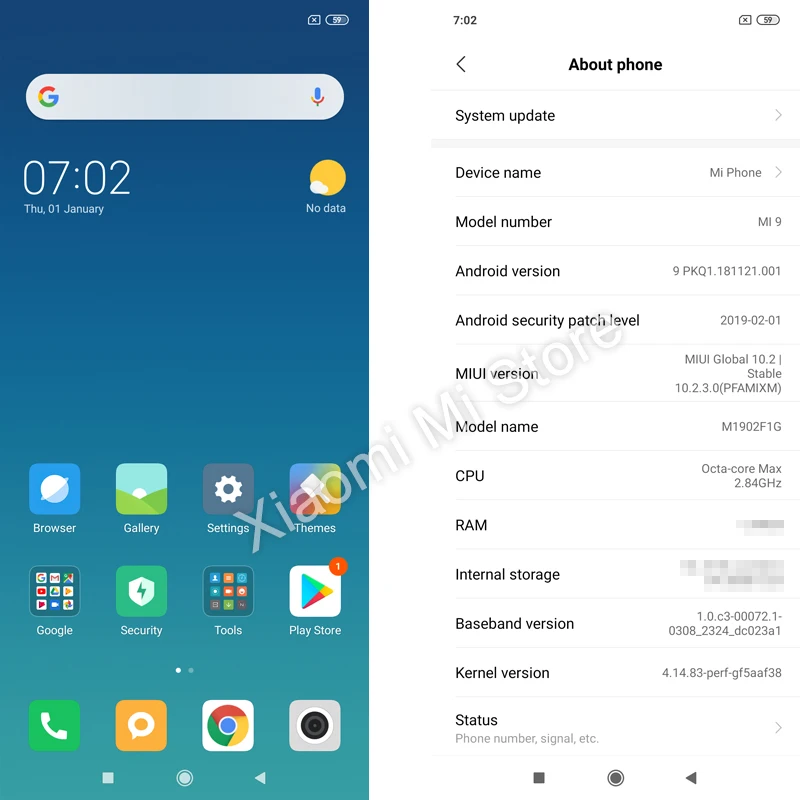 Xiaomi Mi 9 смартфон с восьмиядерным процессором Snapdragon 855 6 39 ОЗУ 8 Гб ПЗУ 256