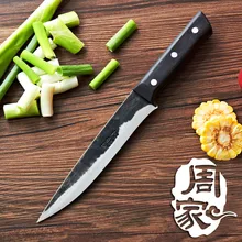 Freies Verschiffen ZHOU Geschmiedet Küche Eviscerate Ausbeinmesser Handmade Cut Fleisch Gemüse Fisch Kochen Messer Chef Fleischmesser