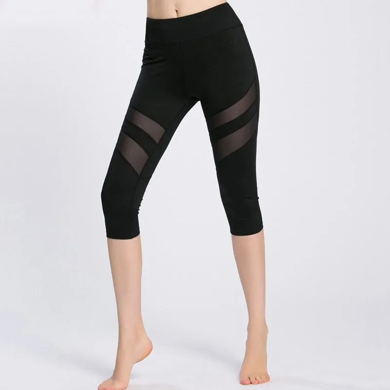 

Tights Yoga Pants Sexy Mesh Sport Leggins 2019 Leggins Sport Women Gym Fitness New Splice Leggings Sports Wear For Femme Running