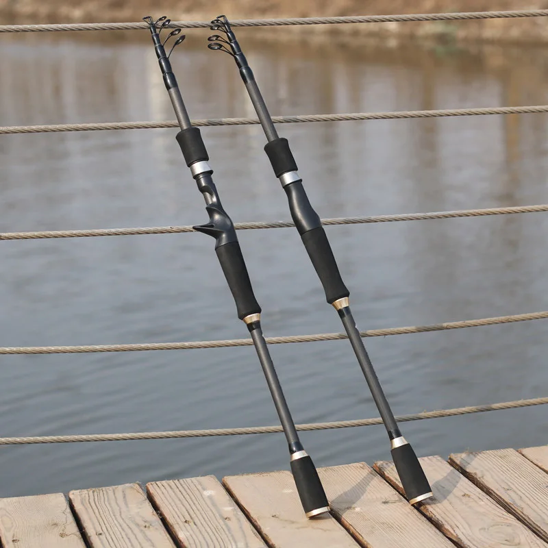 

Telescopic Fishing Rod Carbon Fiber Ultralight Fishing Pole Portable Spinning Casting Rods ALS88