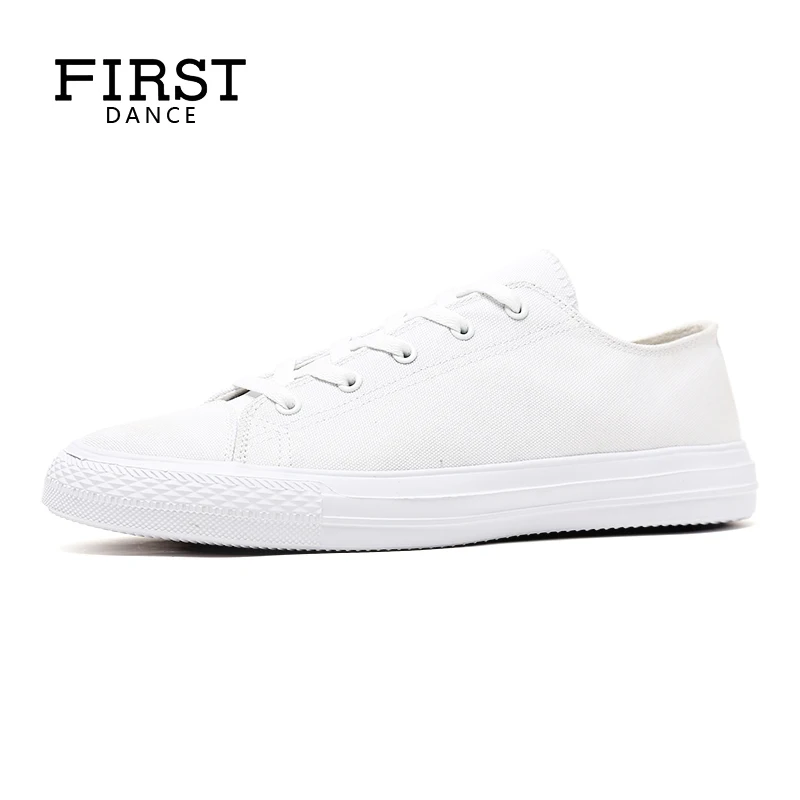 FIRST-DANCE-White-Shoes-For-Men-Classic-Canvas-Shoes-Summer-Male-Casual-White-Shoes-Breathable-Fashion