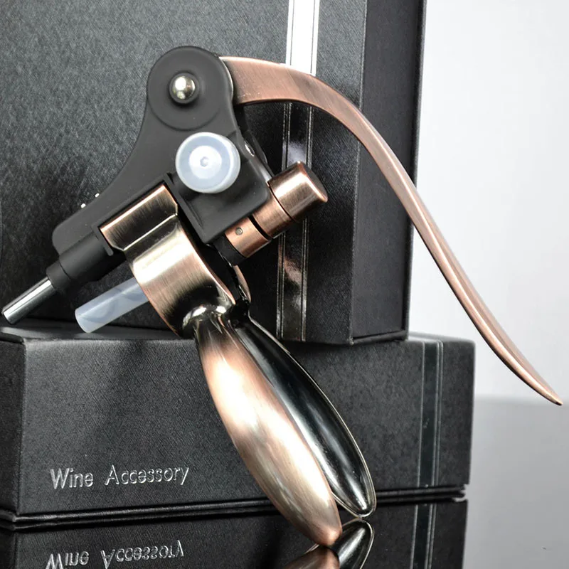 Rabbit shape wine bottle opener creative household gifts zinc alloy red