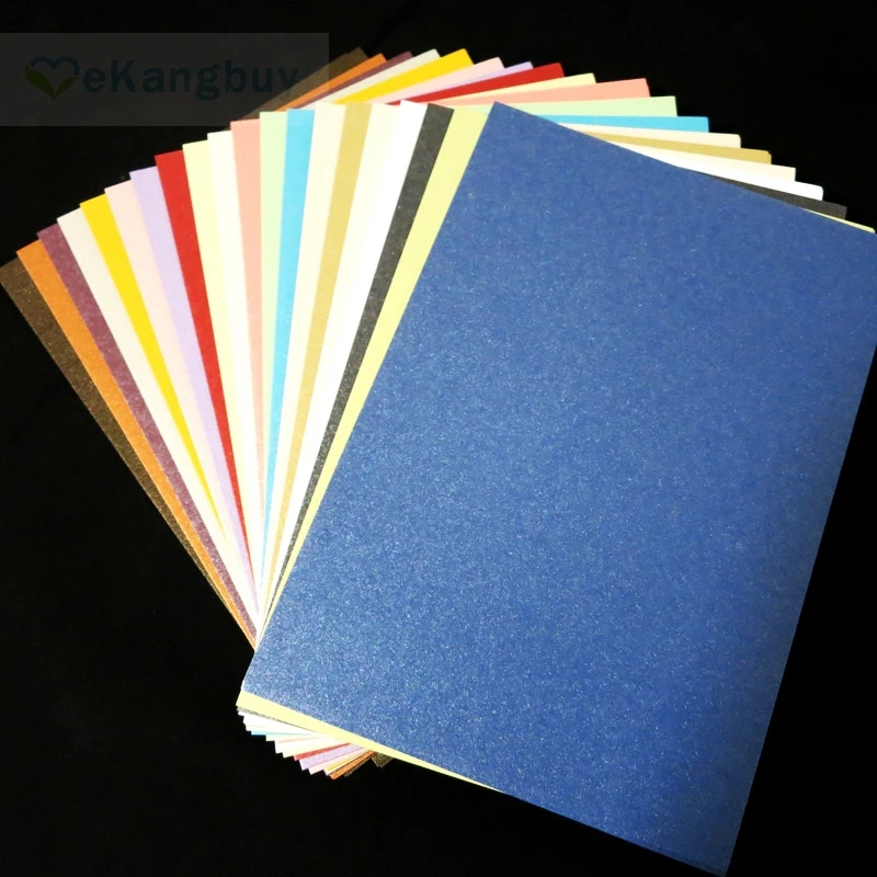 

A4 Pearl Color Paper CardStock Iridescent Paper Card making Scrapbooking Paper