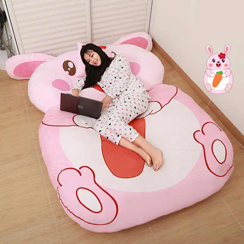 ALWAYSME 120x200 см цельный дизайнерский диван-кровать в виде животного для ленивых животных татами без наполнителя внутри из хлопка