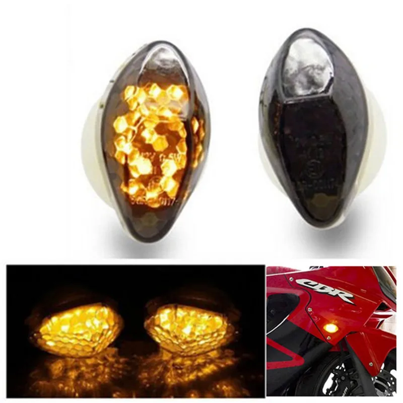 

1 Pair Universal Bullet Motorcycle Turn Signal Indicator Amber Blinker Light Motorcycle parts Motorbike Indicators for Honda
