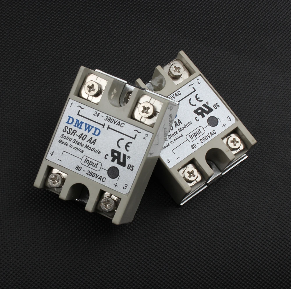 Твердотельные реле 1 шт. SSR 40AA 40A 80 250 в перем. Тока на 24 380 40AA|relay ssr|relay 80arelay protection |