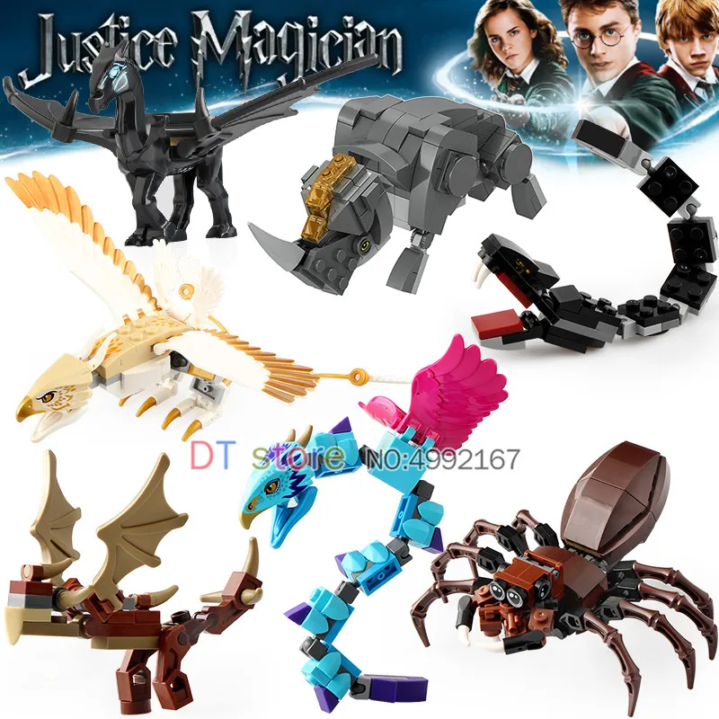 

Single Sale LegoING Harry Figures Potter Magical Creatures Occamy Thestral unicorn Building Blocks Toys For Children Gift BR230