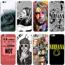 Nirvana Kurt Cobain Hard Transparent Cover Case for iPhone 7 7 Plus 6 6S Plus 5 5S SE 5C 4 4S
