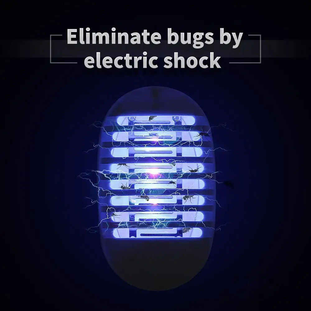 1 Вт LED москитный убийца портативный ЕС/США вилка пчела Убийца свет насекомых Zapper