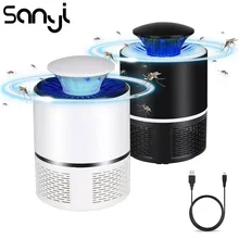 Sanyi USB электрическая Москитная лампа-убийца ночник ультра-Тихая домашняя ловушка для насекомых безлучевая электриеская комаробойка для спальни