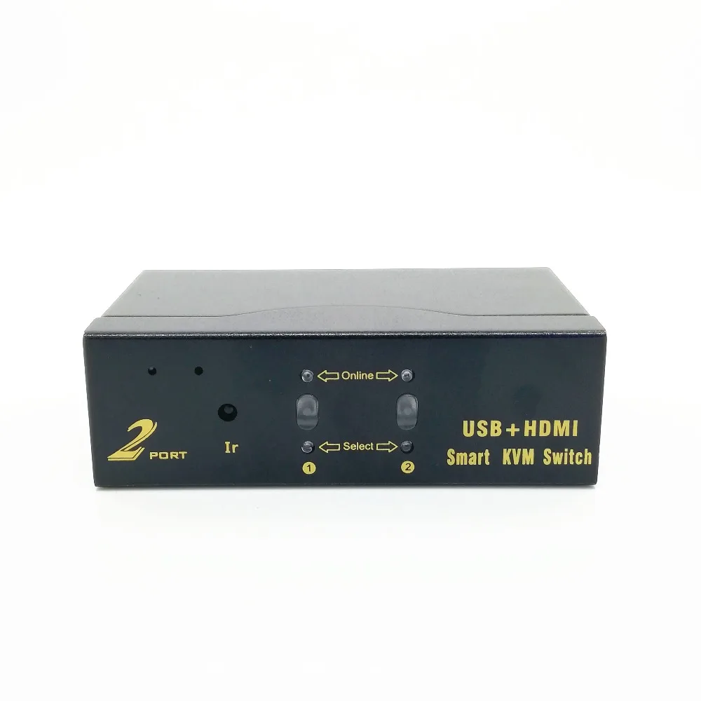 

1X2 port USB infrared remote control supports various monitoring DVR monitoring keyboard and mouse manual button HDMI KVM